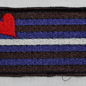 Leren Pride-vlag geborduurde patch