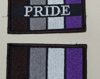 Asexual Ace Pride Flag embroidered patch