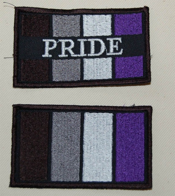 Asexual Pride Embroidered Iron On Flag Patch