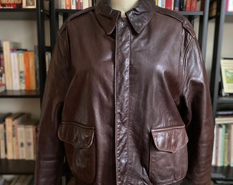 Bestzo Mens Fashion Wars Force Real Leather Jacket Beige 