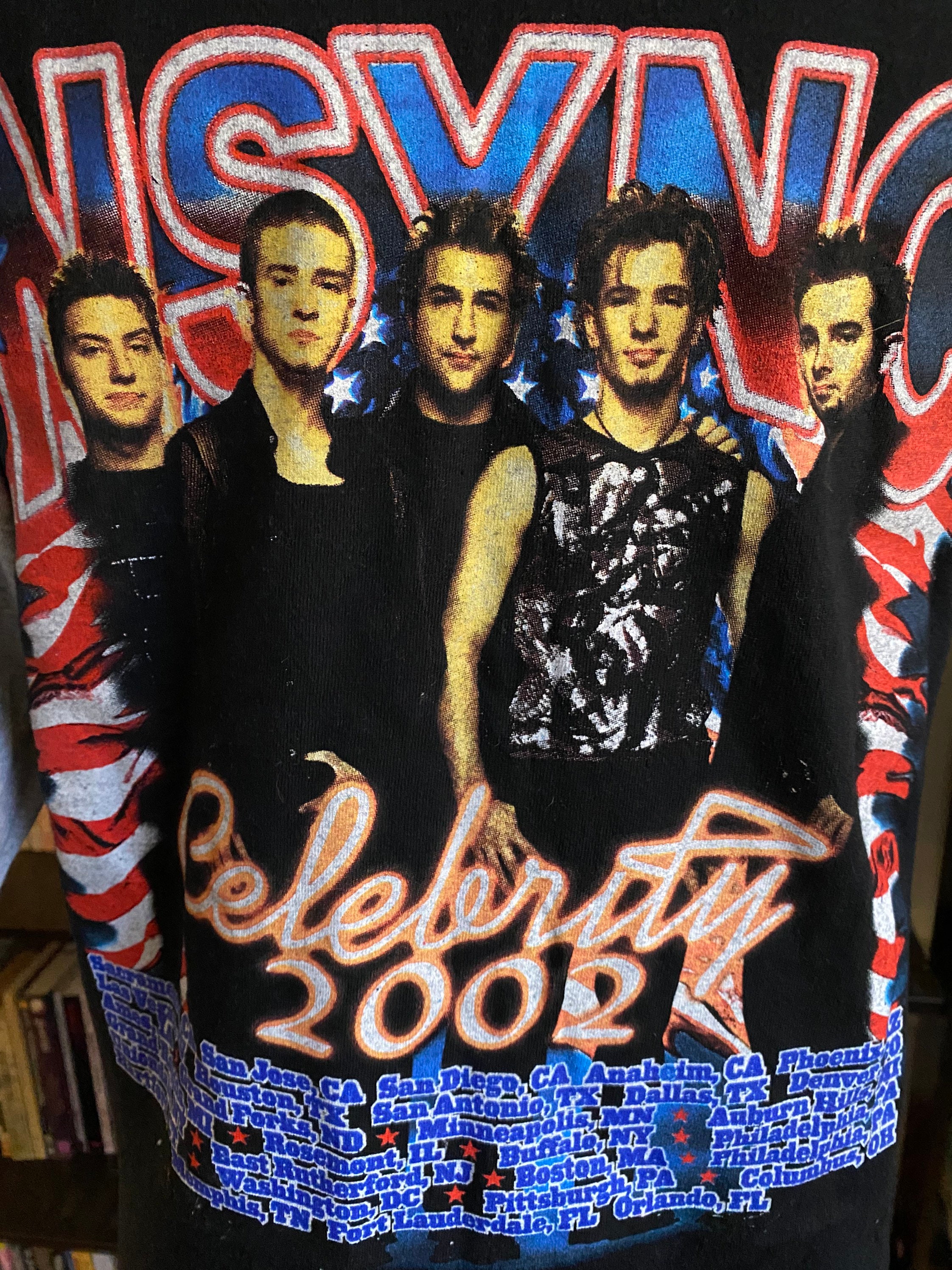 nsync celebrity tour shirt