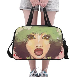 Bolso de mano de viaje con diseño exclusivo de melina, ojos verdes, labios carnosos y compartimento inferior para zapatos, envío gratuito a todo el mundo