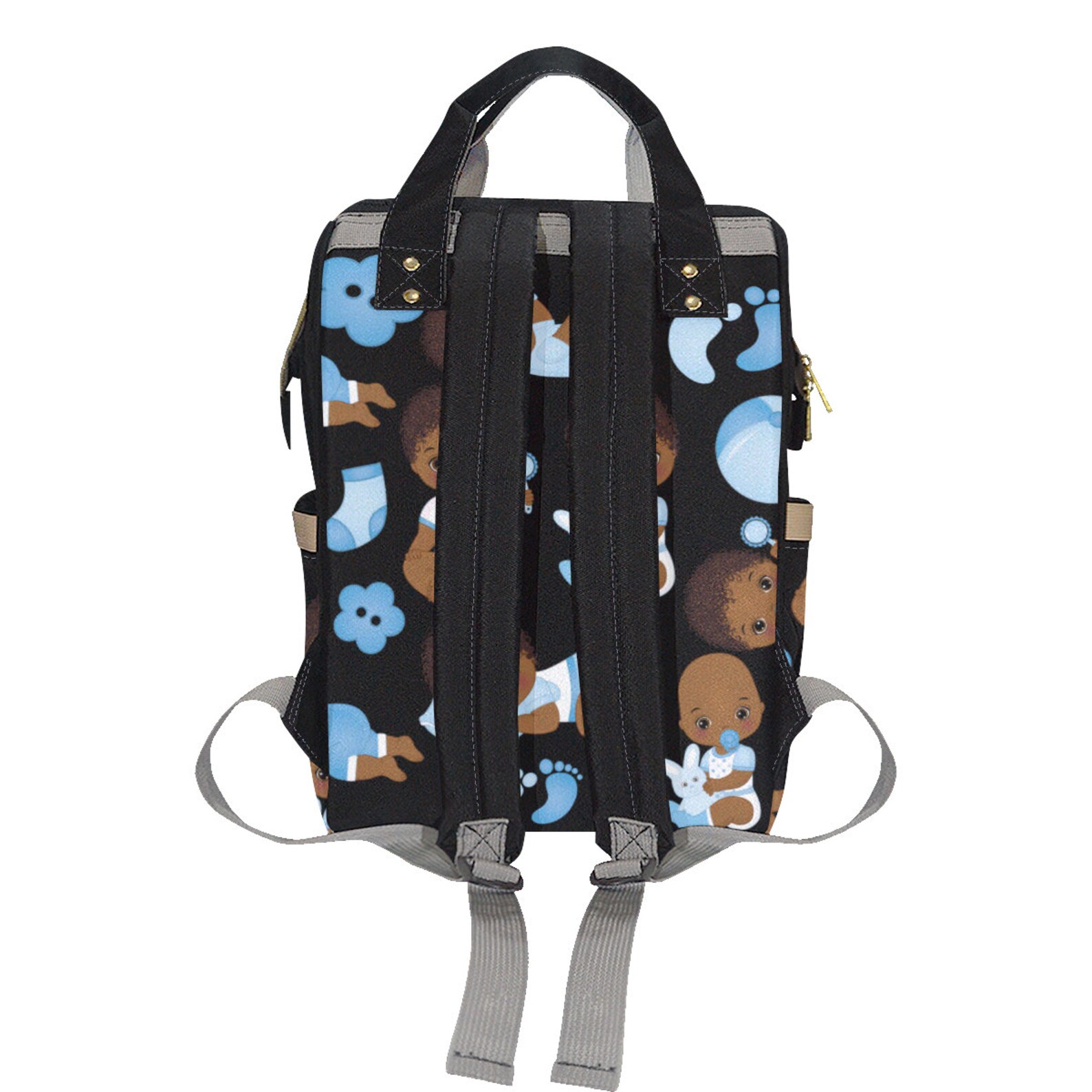 African American Baby Boy Backpack Diaper Clothing Bottles Bag Etsy