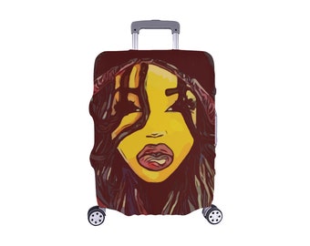 America Woman Suitcase Luggage Cover 
