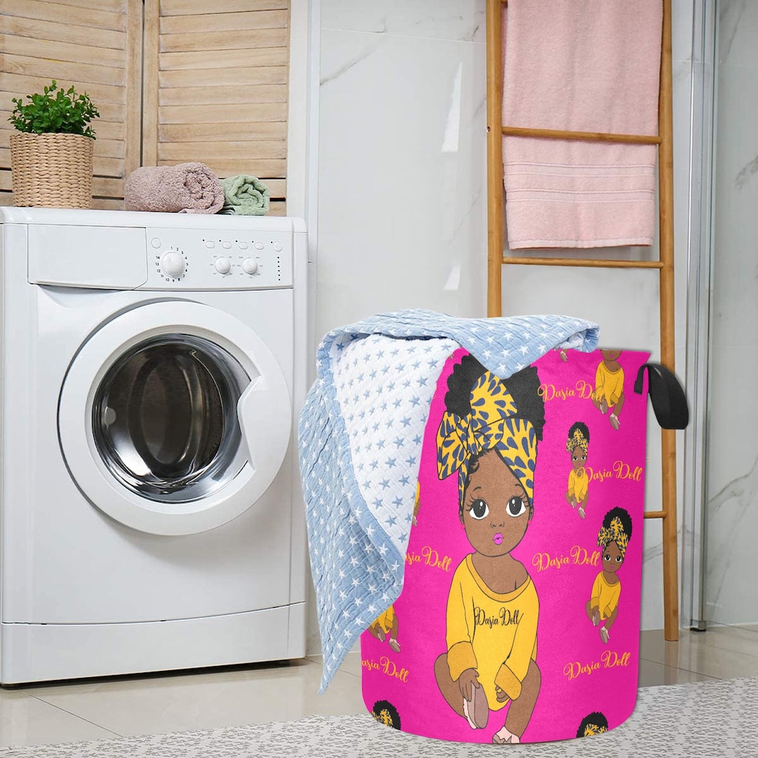 Custom Brown Baby Couture Personalized Laundry Toy Hamper Nursery Decor ...