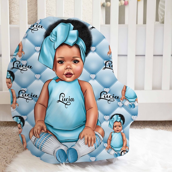 Custom Personalized Brown Baby Heart Tufted Quilted Print Headband