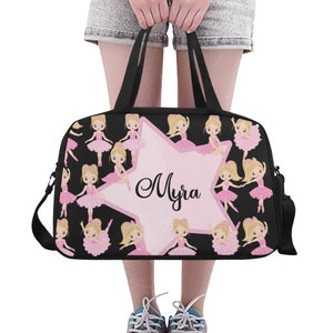 Blonde Ballerinas Personalisierte Sporttasche Handgemachte Reisetasche Unter Fach Für Schuhe Einzigartiger Design-Druck Kostenloser weltweiter Versand