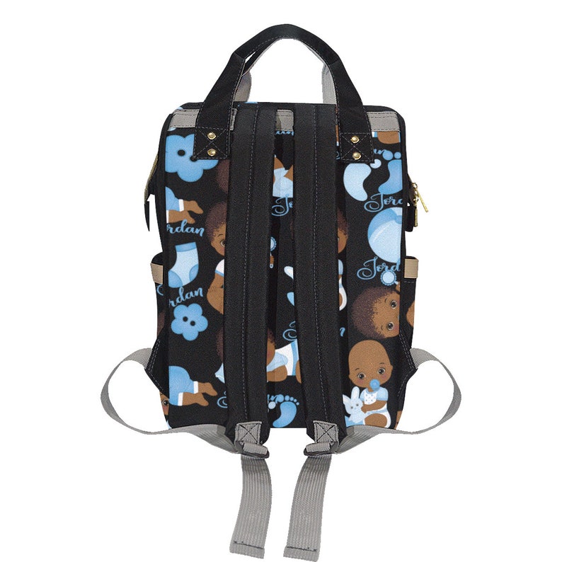 Personalized African American Baby Boy Backpack Diaper Etsy