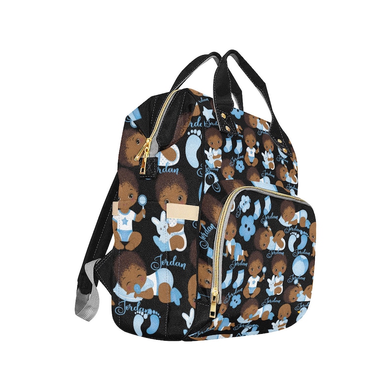 Personalized African American Baby Boy Backpack Diaper Etsy