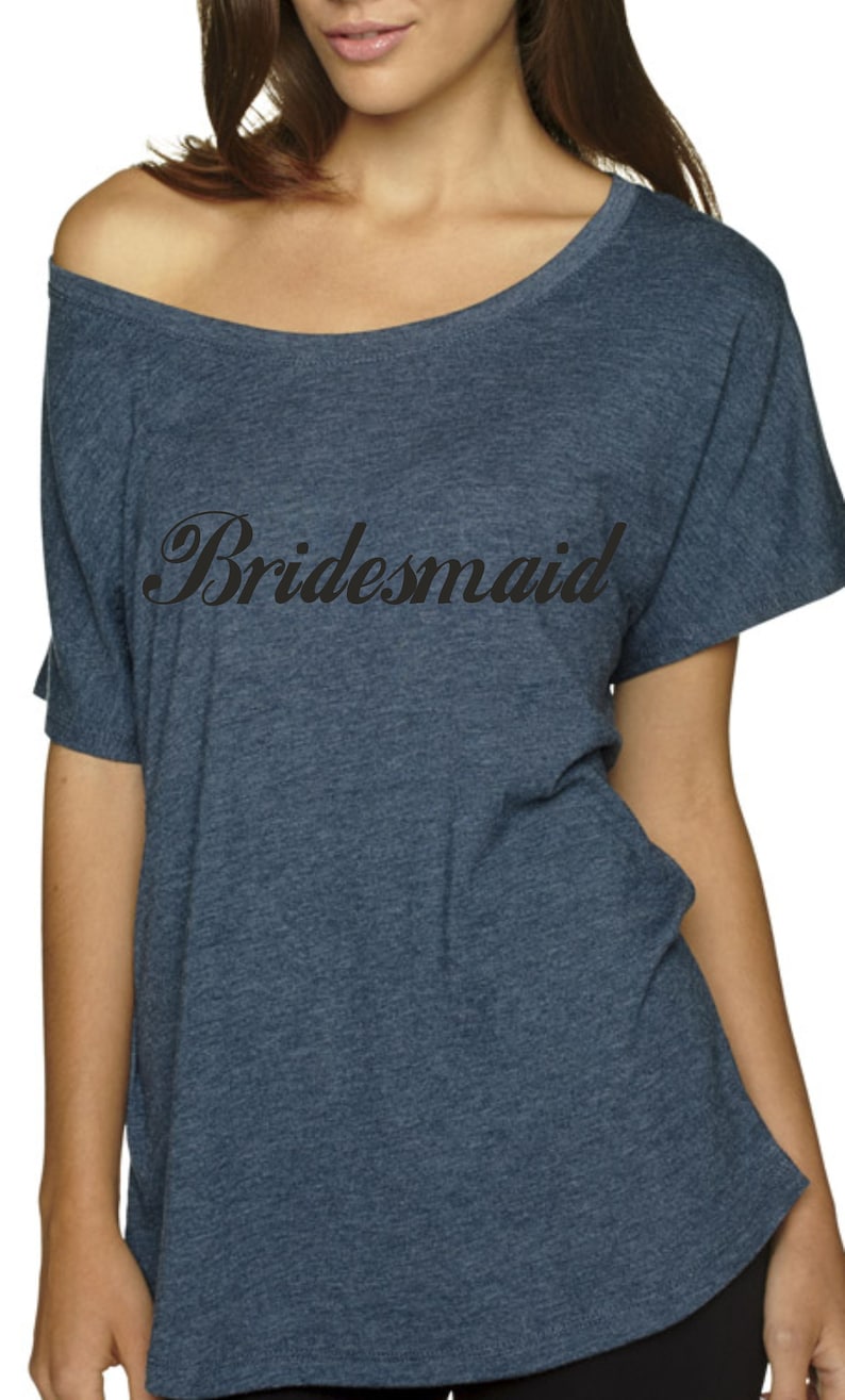 Bridesmaid Oversized Shirt. Bridesmaid Tee Shirt. Wedding Etsy