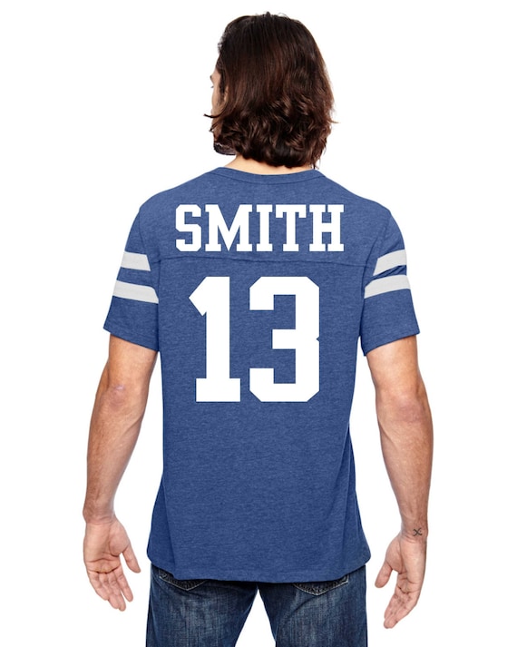 unisex football jersey tshirt . personalized football shirt Etsy