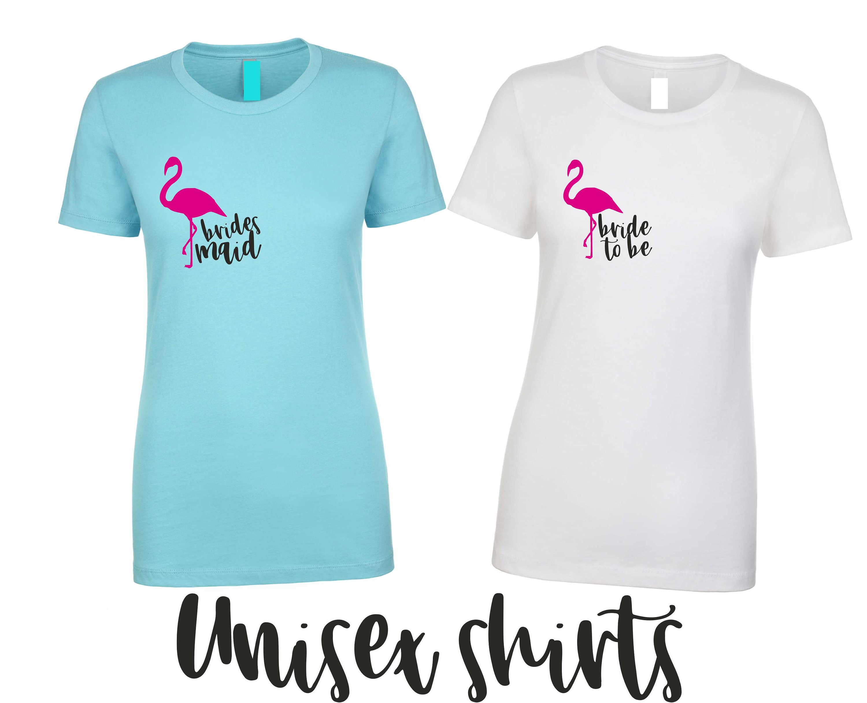 Flamingo Bachelorette Party Shirts Tropical Wedding T Shirt