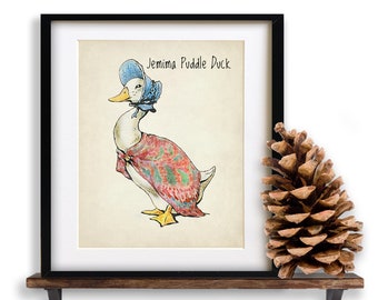 Beatrix Potter Print - Jemima Puddle Duck, Beatrix Potter Art