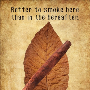 Cigar Art, Cigar Print - Tobacco Print - Cigar Poster - Man Cave Wall Art Fathers Day Gift for Guys #vi755