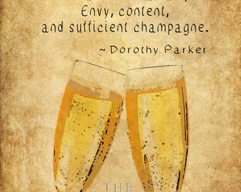 Tom Waits Quote Funny Quote Dorothy Parker Quote Bar Art Cocktail Lover