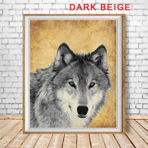 Wolf Print, Wildlife Poster, Wolf Poster, Black and White, Wild Animals, Nursery Decor, Kids Room Art #vi1554