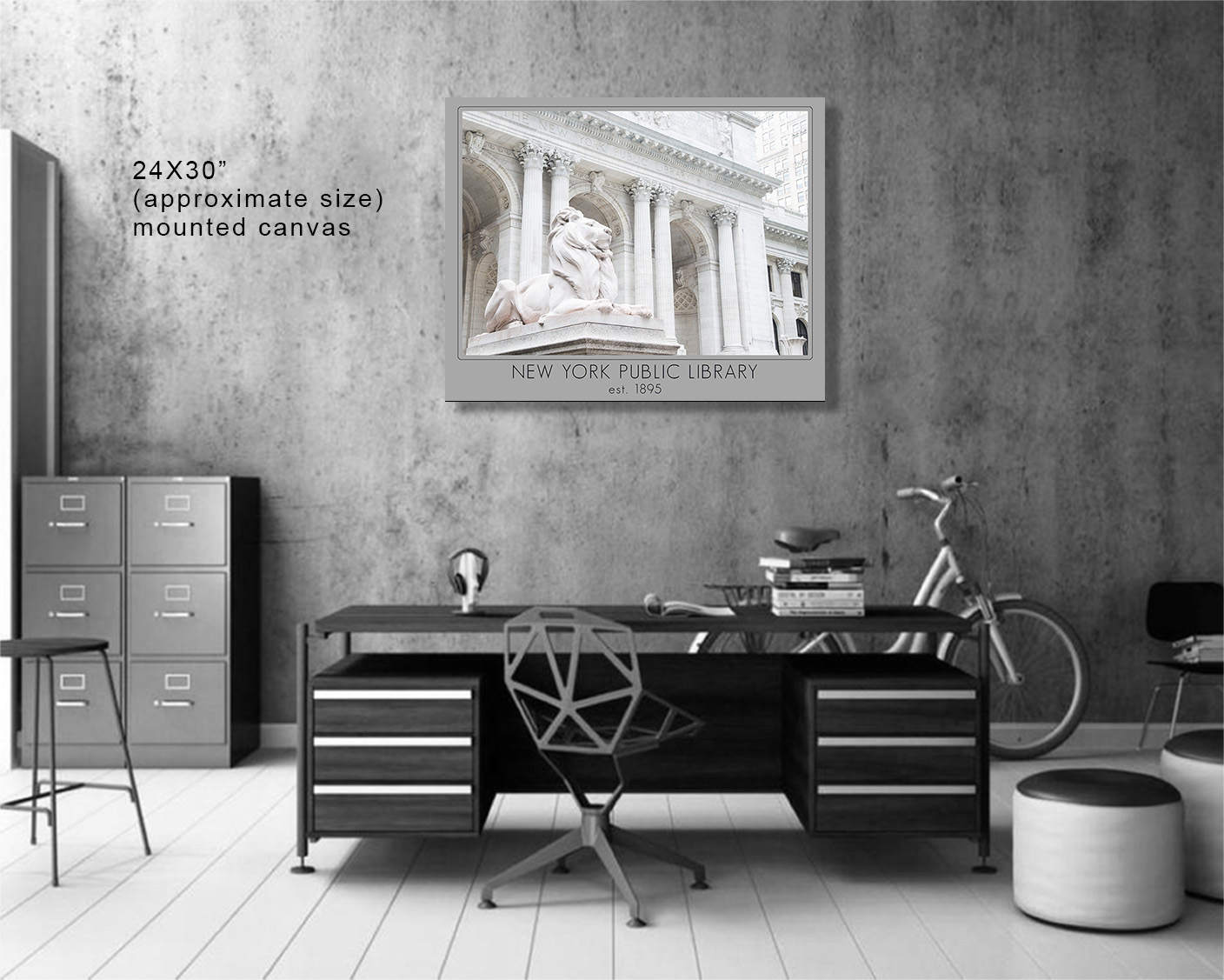 New York City Library Print, Library Lions Nyc Photography