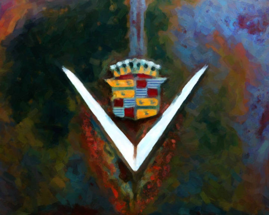 Cadillac Poster - Vintage Cadillac Logo - Antique Cadillac Hood