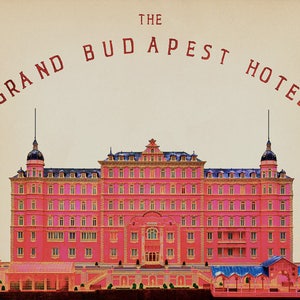 Wes Anderson Poster - Grand Budapest Hotel Print - Movie Poster - Wes Anderson Decor Wall Art Home Decor #vi482