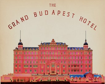 Wes Anderson Poster - Grand Budapest Hotel Print - Movie Poster - Wes Anderson Decor Wall Art Home Decor #vi482