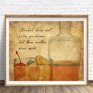 Whiskey Print, Bar Art, Whiskey Poster, Bar Decor Whiskey Quote, Scotch Bourbon Print Wall Art Home Decor #vi1426