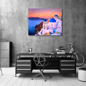 Santorini Print Greece Wall Art Greek Islands Print Santorini Poster Home Decor Fine Art Print vi811 image 3