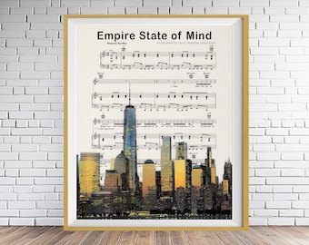 Jay-z, Alicia Keys, Empire State of Mind, New York City Skyline