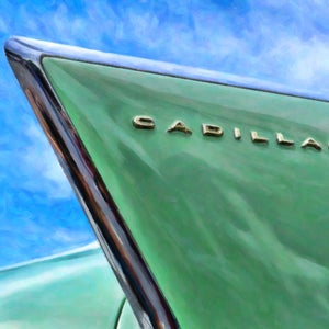 Cadillac Fins Print - Vintage Cadillac Poster - Vintage Car Poster - Cadillac Print Wall Art Home Decor #vi757