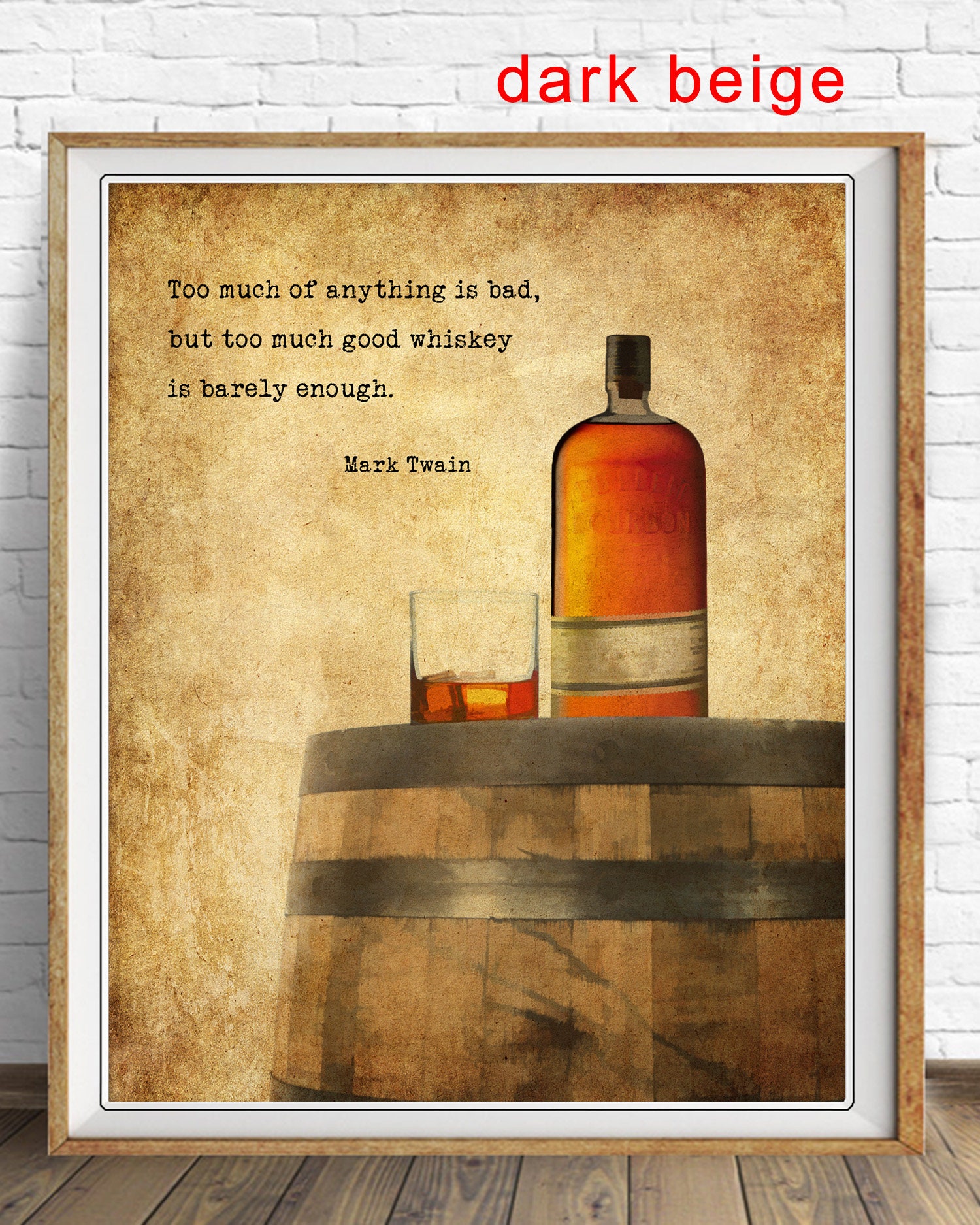 Mark Twain Whiskey Quote Whiskey Print Bar Art Whiskey Poster Mark Twain Quote | Etsy Italia