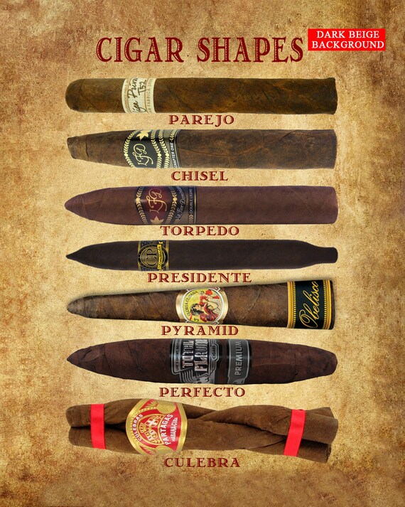 Discounted Set of Six Cigar Prints, Cigar Poster Bar Art Man Cave