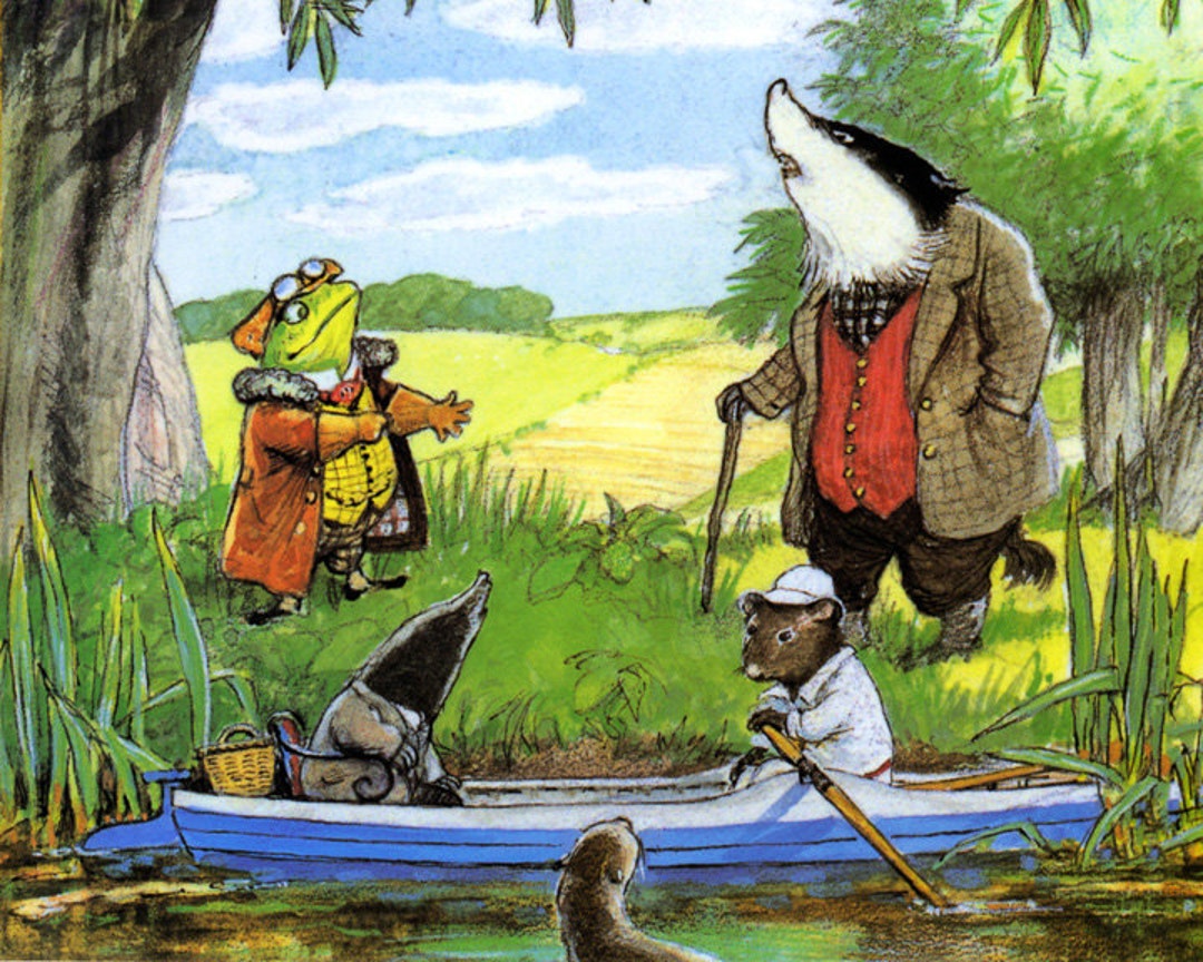 Wind in the Willows Print Nursery Decor Books Childrens - Etsy Australia