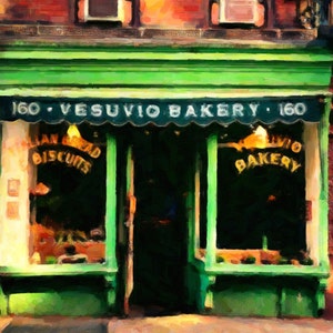 New York City Print - Vesuvio Bakery - Nyc Art - Soho New York Decor - Nyc Print Wall Art Vintage #vi506