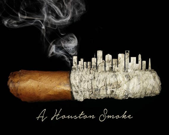 houston tobacco Cigar Poster Houston Print Cigar Print Man Cave Decor Houston Texas Poster  Wall Art Fathers Day Gifts #vi914