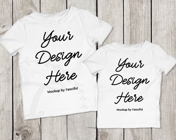 Flat Lay Kid Shirt White Shirt Mockup Bella Canvas Flat Lay Kid Shirt White Shirt Mockup Bella Canvas