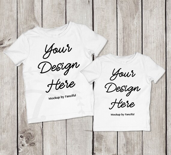 Flat Lay Kid Shirt White Shirt Mockup Bella Canvas 3001 Outfit Etsy