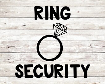 Ring Security SVG, Wedding svg, Ring security ring svg, Kid svg, Boy svg, bear svg, Silhouette files, Svg Sale