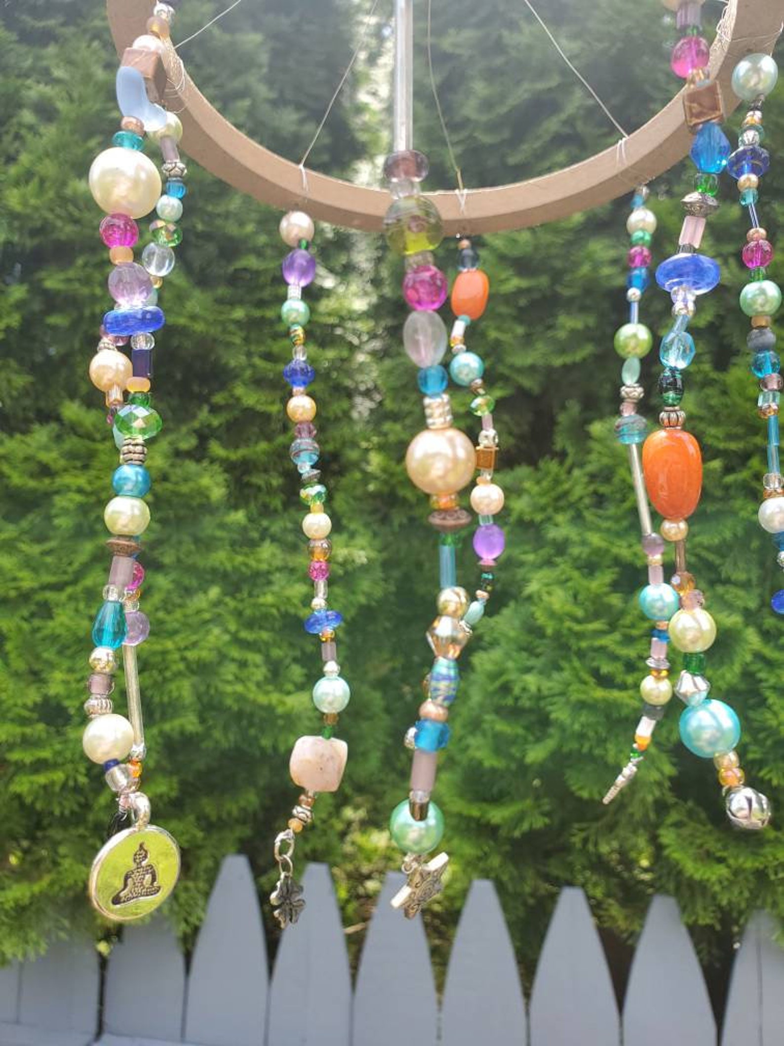 Garden Art Porch Decor Whimsical Outdoor Hanging Decor | Etsy