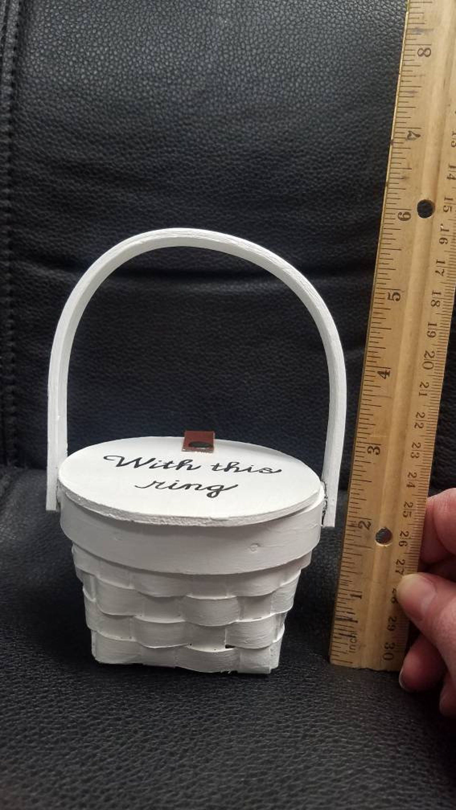 Ring Bearer Basket, Ring Bearer Pillow, Little Basket to Hold Wedding