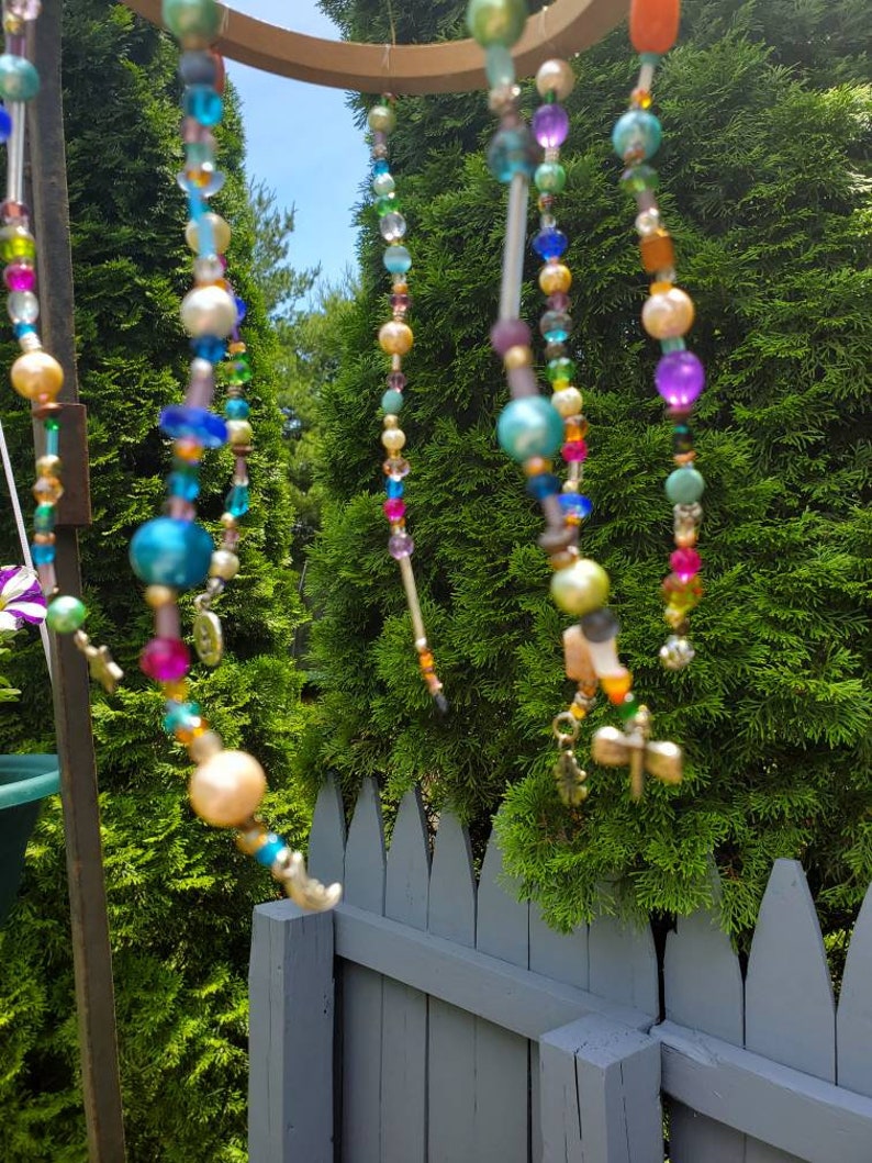 Garden Art Porch Decor Whimsical Outdoor Hanging Decor Etsy