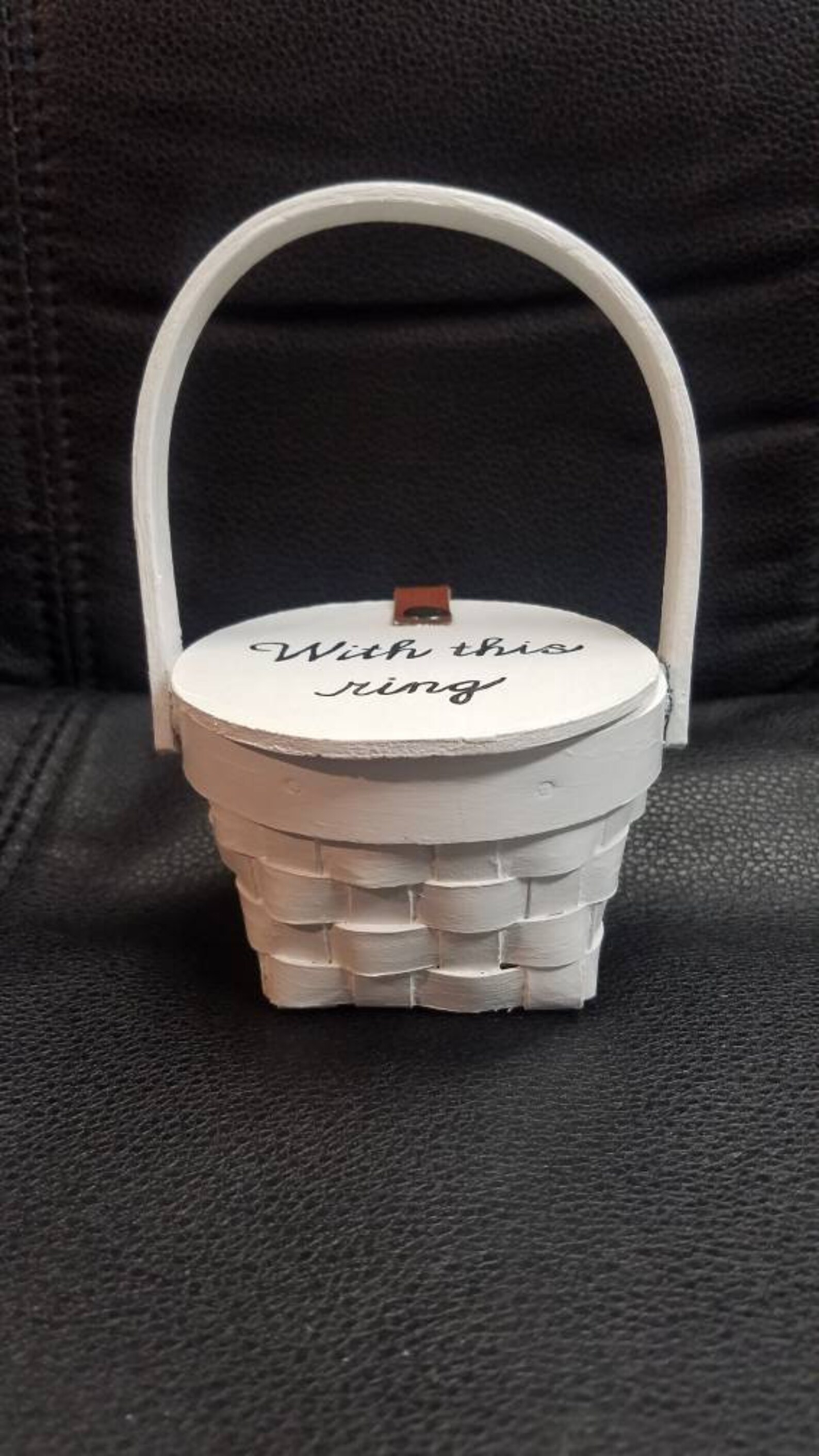 Ring Bearer Basket, Ring Bearer Pillow, Little Basket to Hold Wedding