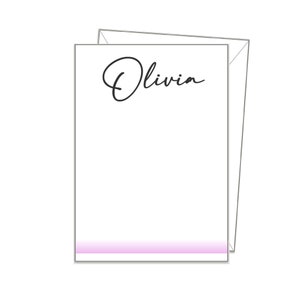 CARTA DA SCRITTURA PERSONALIZZATA CON NOME, set di cancelleria moderno, A4 A5 o A6, 14 fogli bianchi e buste, lettere, carta da lettere, bigliettini sn14