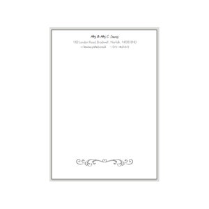FORMAL LETTERHEAD Personalised writing paper, Business Stationery, A4 & A5, matching correspondence cards / compliments slips, letter