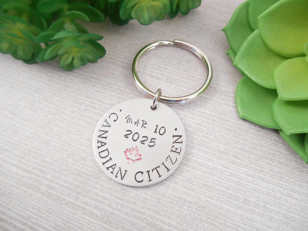 Canadian Citizen Keychain - Custom
