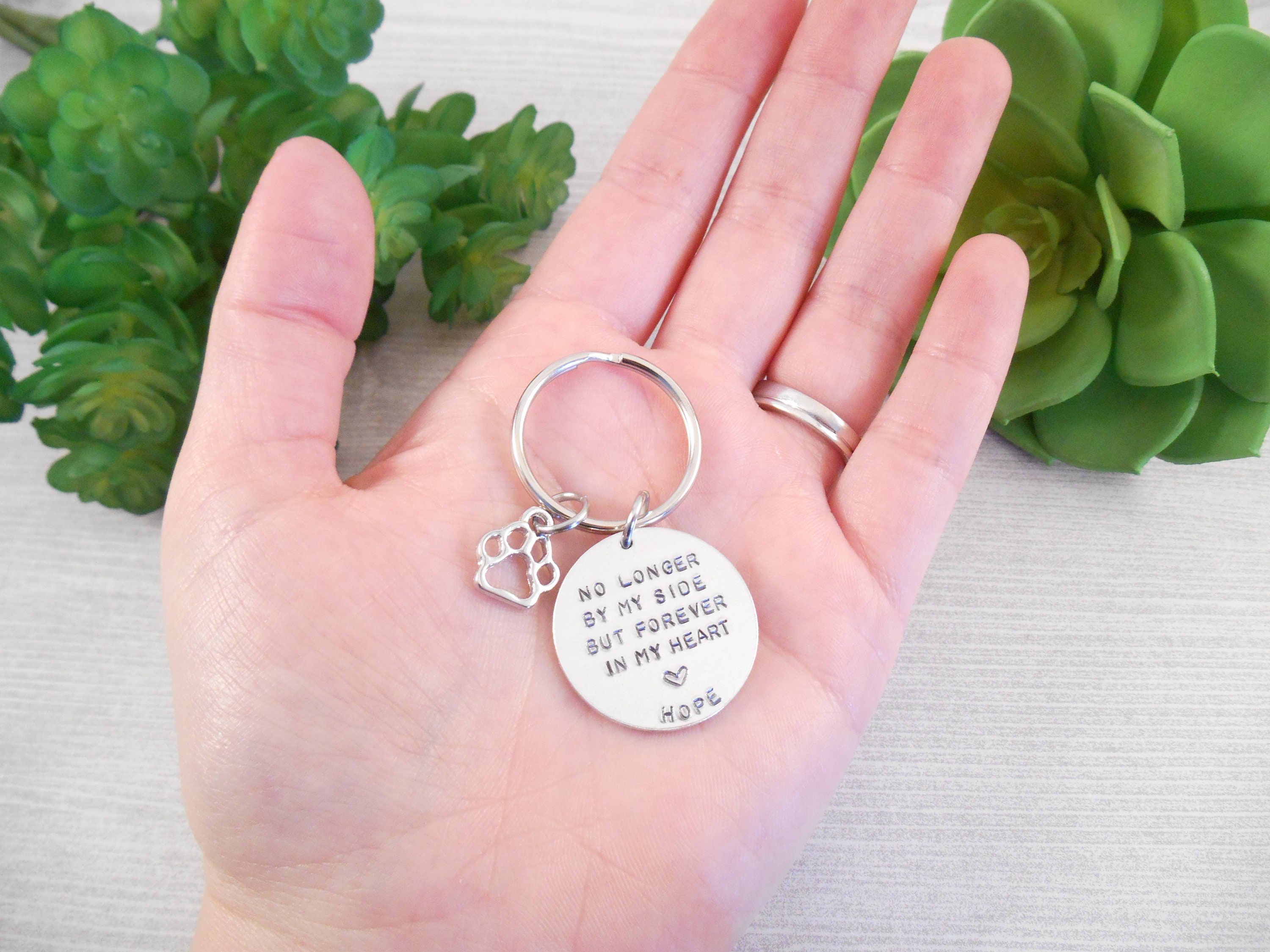 Pet Memorial Keychain Small Custom no Longer by My Etsy Canada