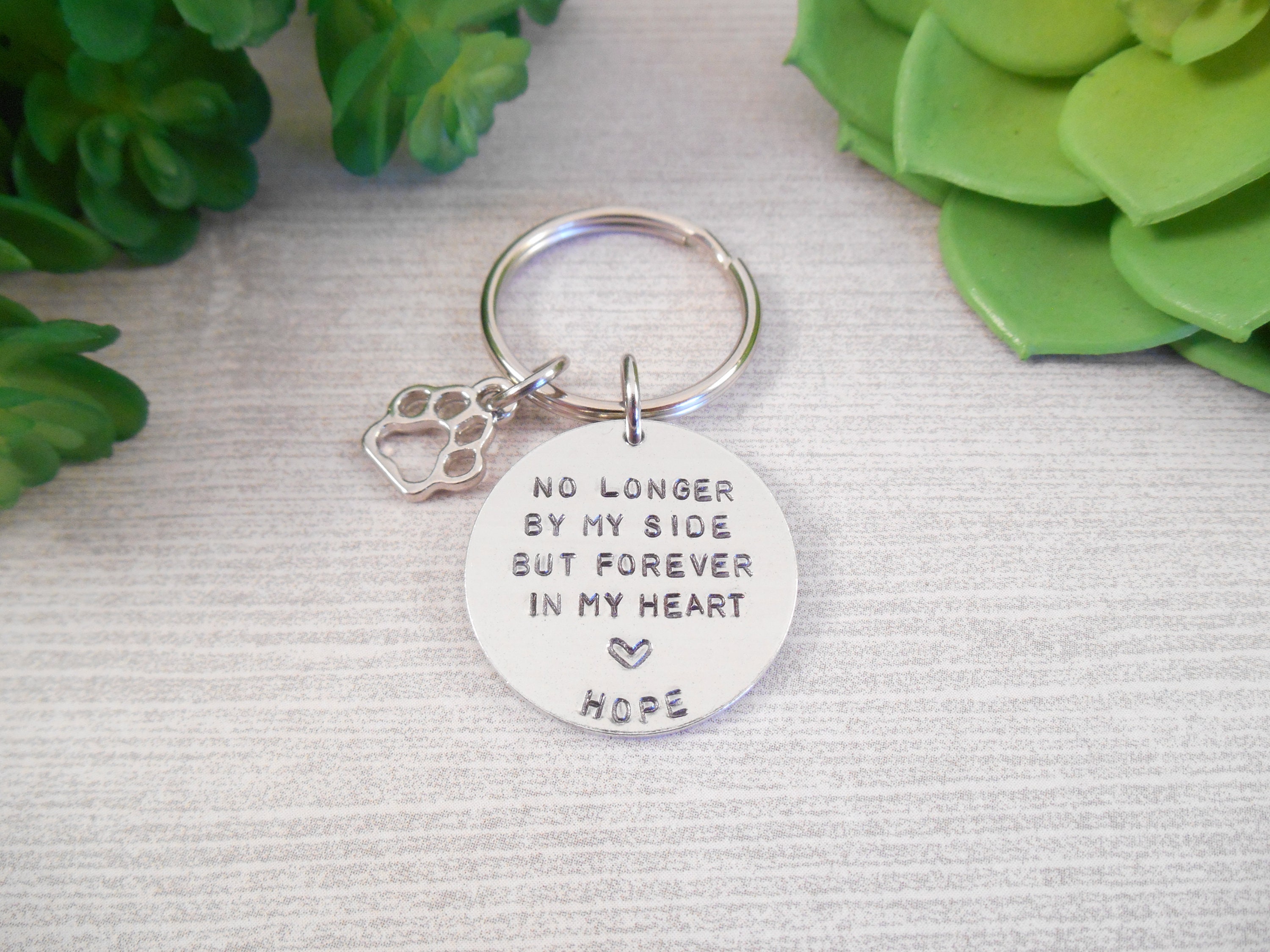Pet Memorial Keychain Small Custom no Longer by My Etsy Canada