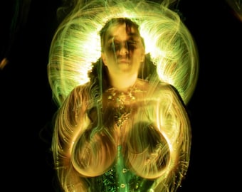 Martina Magdalene - Light Painting #2 - 3D Lenticular Fine Art Print