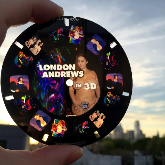 London Andrews 3D Viewmaster Reel Plus Size Artistic Nudes 