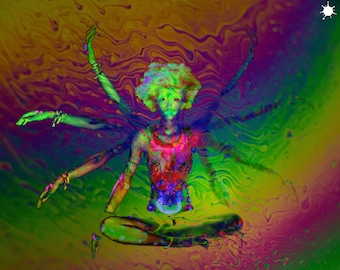 Trippy Stoner Psychedelic 3D Lenticular Art Print
