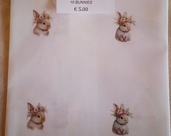 Tissu imprimé mod. LAPIN