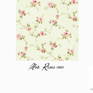 Tissus pour maison de poupée modèle ROSES NEUF